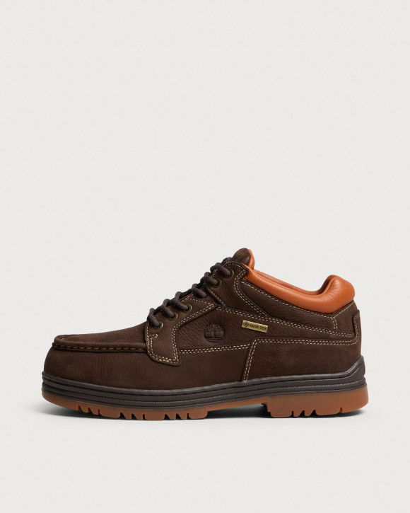 Men's Timberland Horween Leather Mid Lace Gore-Tex Boot in Dark Brown Nubuck W Rust | Size: UK 10 | Leather/Rubber/Eva | END Clothing - shopify_US_11162873561426