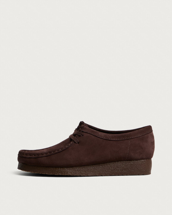 Women's Clarks Originals Wallabee Shoes in Chocolate Suede | Size: UK 3 | Suede/Eva | END Clothing - shopify_US_11162877821266