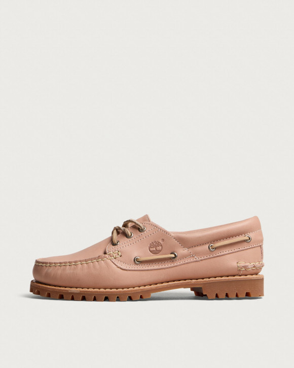 Women's Timberland Authentic 3-Eye Boat Shoe in Light Pink Full Grain | Size: UK 3 | Leather/Rubber | END Clothing - shopify_US_11162886930770