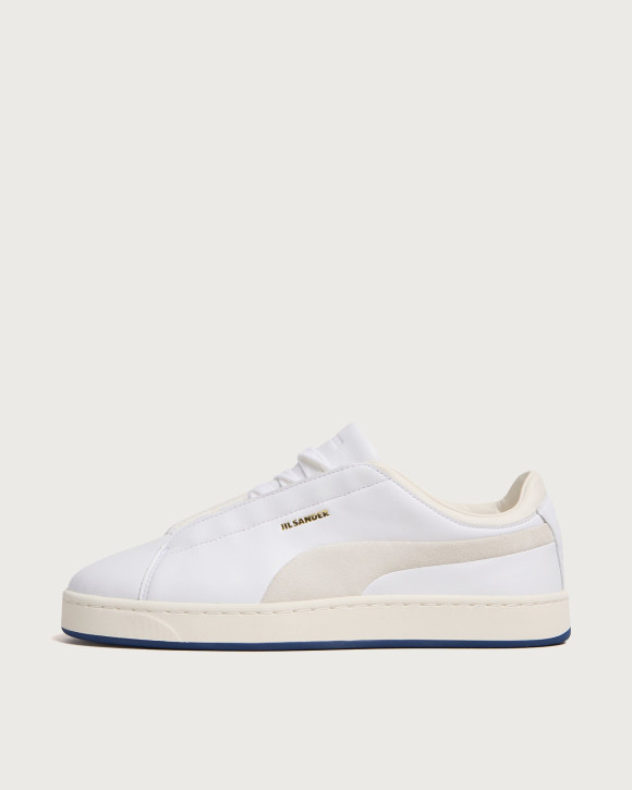 Puma X Jil Sander Suede Leather Sneakers in White/Warm White | Size: UK 3 | Leather/Suede/Rubber | END Clothing - shopify_US_11162909507922