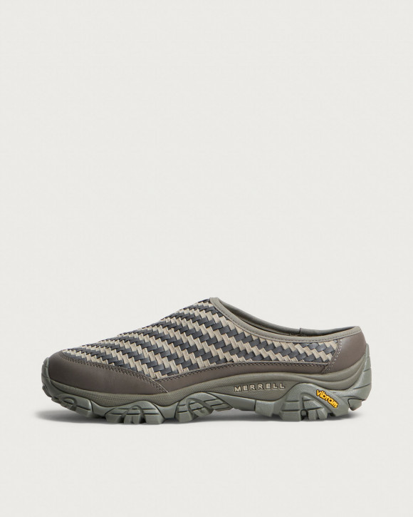 Men's Merrell 1Trl Moab 2 Slide Ltr Woven Shoes in Talus/Diorite | Size: UK 10 | Nylon/Leather/Mesh | END Clothing - shopify_US_11162918814034