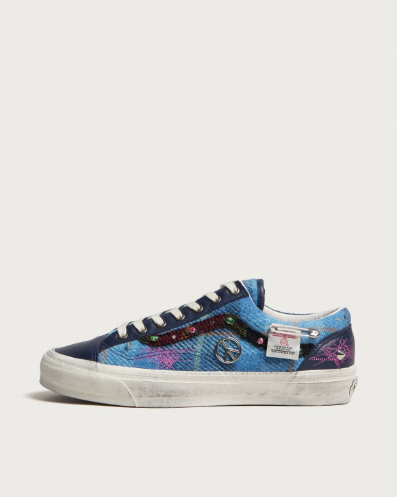 Vans Lx Old Skool 36 Harris Tweed Sneakers in Navy/Multi | Size: UK 3.5 | Wool/Rubber/Foam | END Clothing - shopify_US_11162918945106
