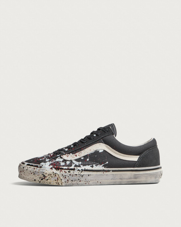 Vans Lx Old Skool 36 Sneakers in Paint Splatter Charcoal Gray | Size: UK 3 | Canvas/Suede/Rubber | END Clothing - shopify_US_11162921238866
