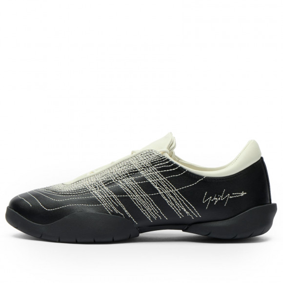 Women's Y-3 Regu Embroidery Trainer Shoes in Black | Size: UK 3 | Rubber/Leather | END Clothing - shopify_US_11203667132754