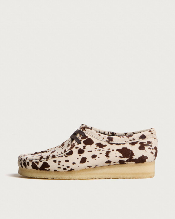 Men's Clarks Originals Wallabee Shoes in Brown Cow Print | Size: UK 6 | Eva/Leather | END Clothing - shopify_US_11207121437010