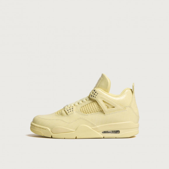 Men's Air Jordan X J Balvin Air Jordan 4 Retro Og Sneakers in Lemonade | Size: UK 5 | Rubber/Leather/Polyurethane | END Clothing - shopify_US_11207122256210