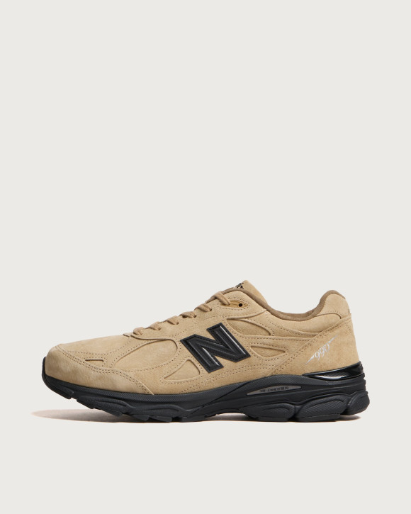 Men's New Balance X Jjjjound 990V3 Sneakers in Tan | Size: UK 4 | Suede/Mesh/Rubber | END Clothing - shopify_US_11207127728466
