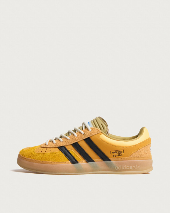 Adidas X Bad Bunny Gazelle Indoor Sneakers in Solar Gold/Core Black/Gum | Size: UK 5 | Suede/Rubber/Leather | END Clothing - shopify_US_11207129497938